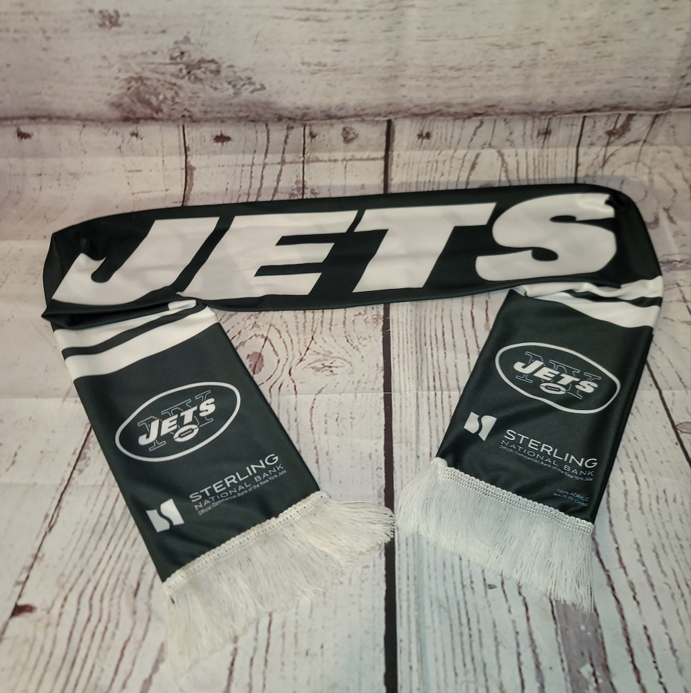 JETS Game Scarve 62" Long with Fringes